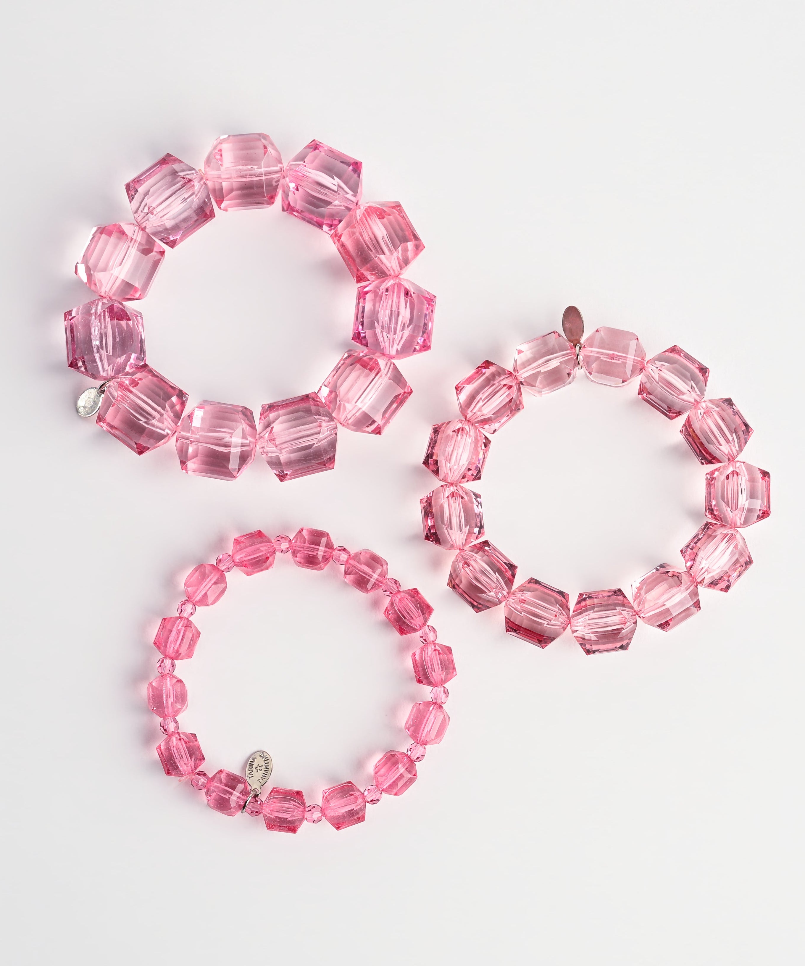 Gem Cut Lucite Bracelet Stack