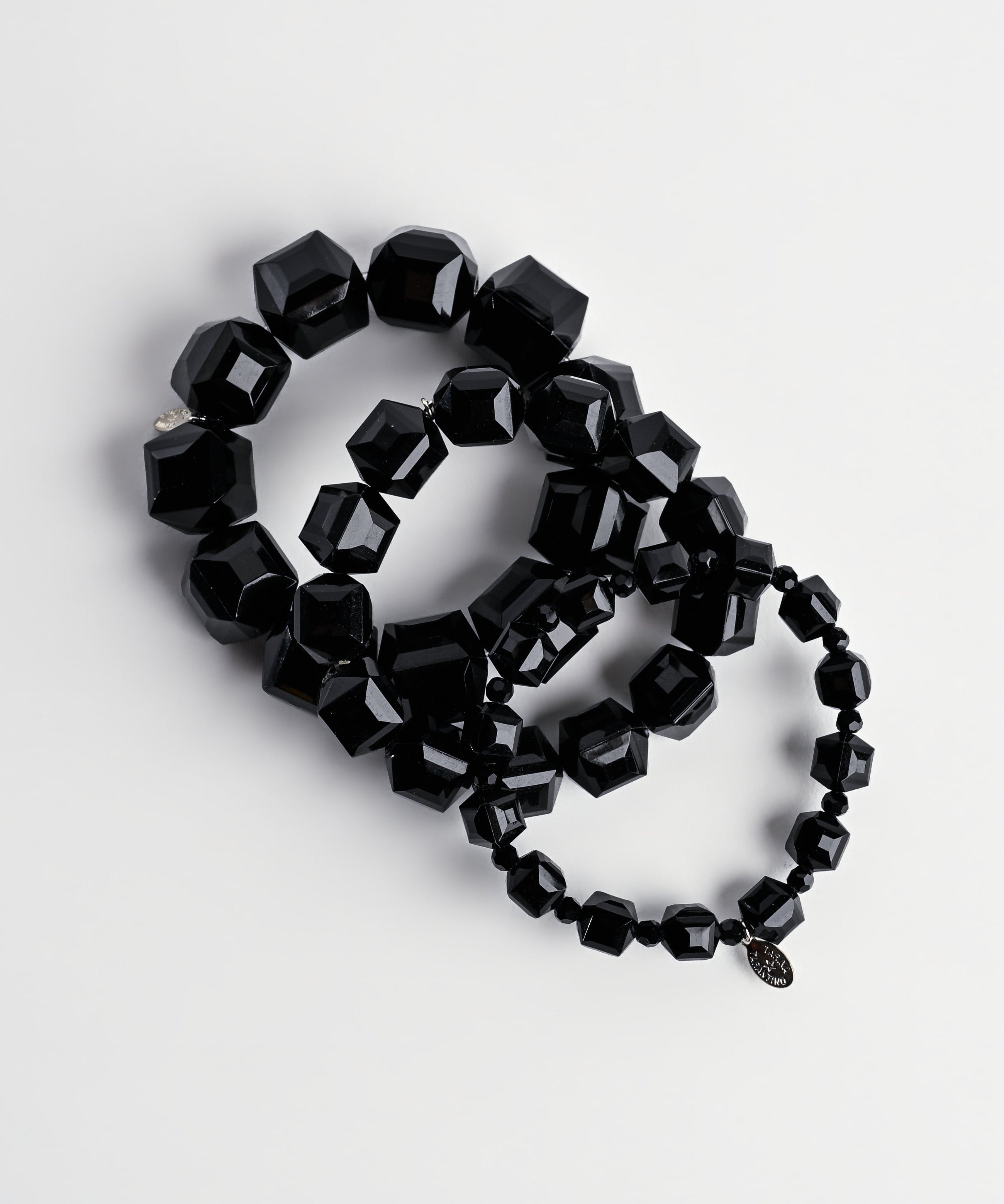 Gem Cut Lucite Bracelet Stack