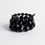 Gem Cut Lucite Bracelet Stack