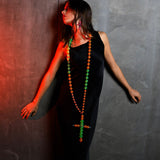 Hardcore Neon Cross Necklace