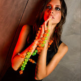 Hardcore Neon Cross Necklace