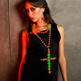 Hardcore Neon Cross Necklace