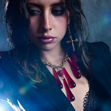 Cross Heart Earrings