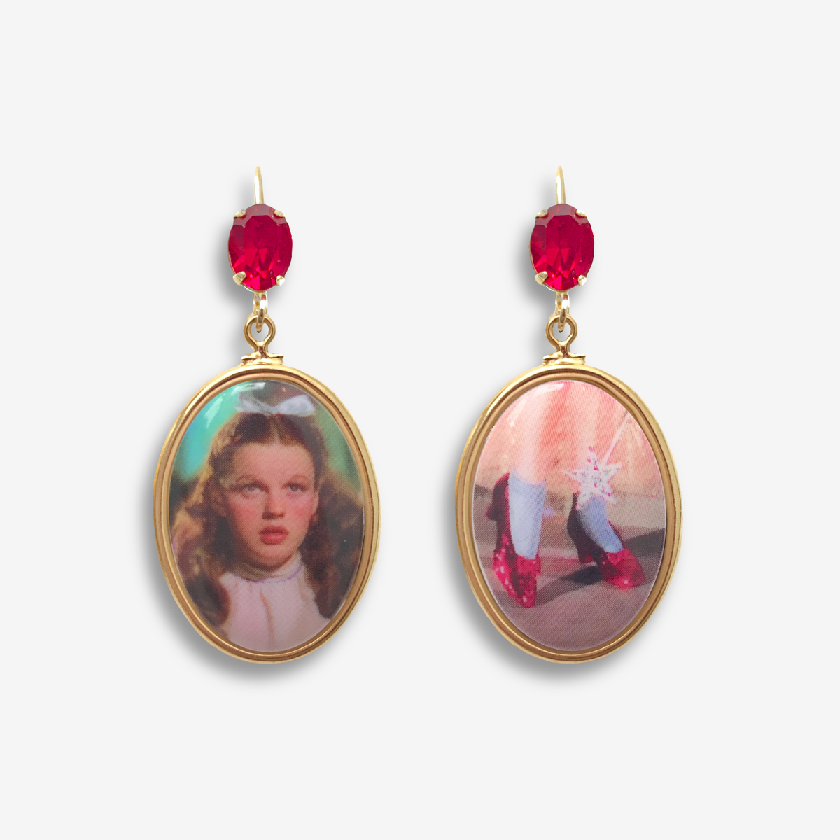 Dorothy &amp; Ruby Slippers Earrings