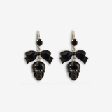 SKULL BOW EARRINGS