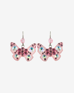 CRYSTAL BUTTERFLY EARRINGS