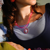 CANDY CRYSTAL KITTY NECKLACE