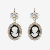 CAMEO FLOWER EARRINGS