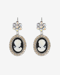 CAMEO FLOWER EARRINGS