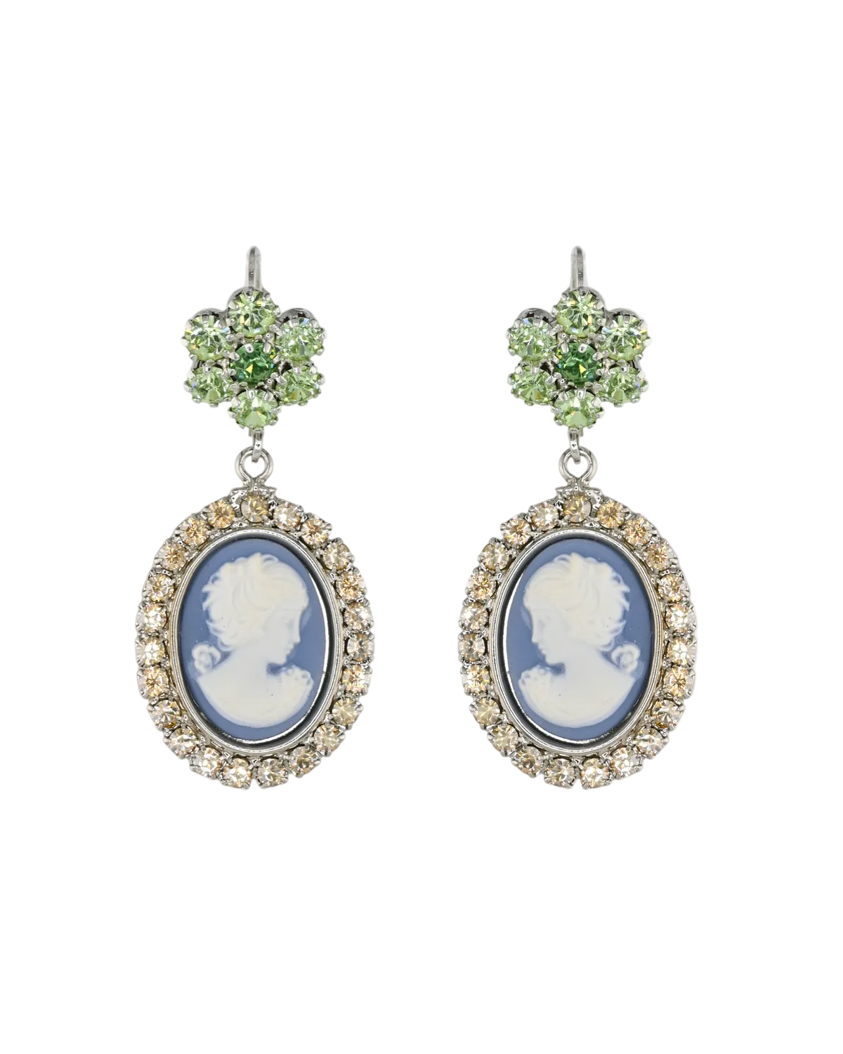 Cameo Flower Earrings