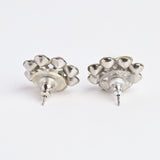 Crystal Rose Stud Earrings