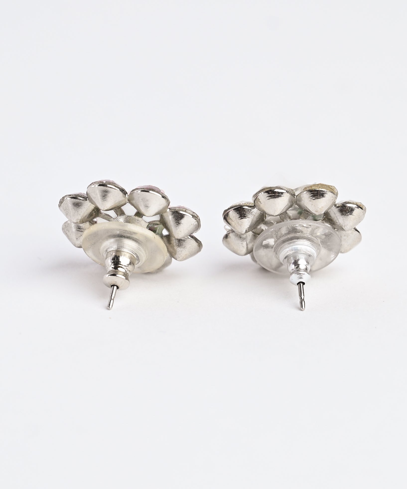 Crystal Rose Stud Earrings