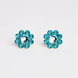 CRYSTAL FLOWER STUD SMALL