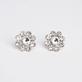 CRYSTAL FLOWER STUD SMALL