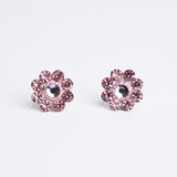 CRYSTAL FLOWER STUD SMALL