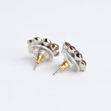CRYSTAL FLOWER STUD SMALL