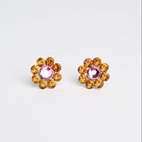 CRYSTAL FLOWER STUD SMALL