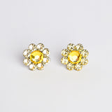 CRYSTAL FLOWER STUD SMALL