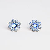 CRYSTAL FLOWER STUD SMALL