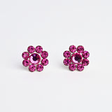 CRYSTAL FLOWER STUD SMALL