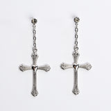 Cross Heart Earrings
