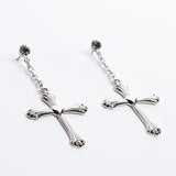 Cross Heart Earrings