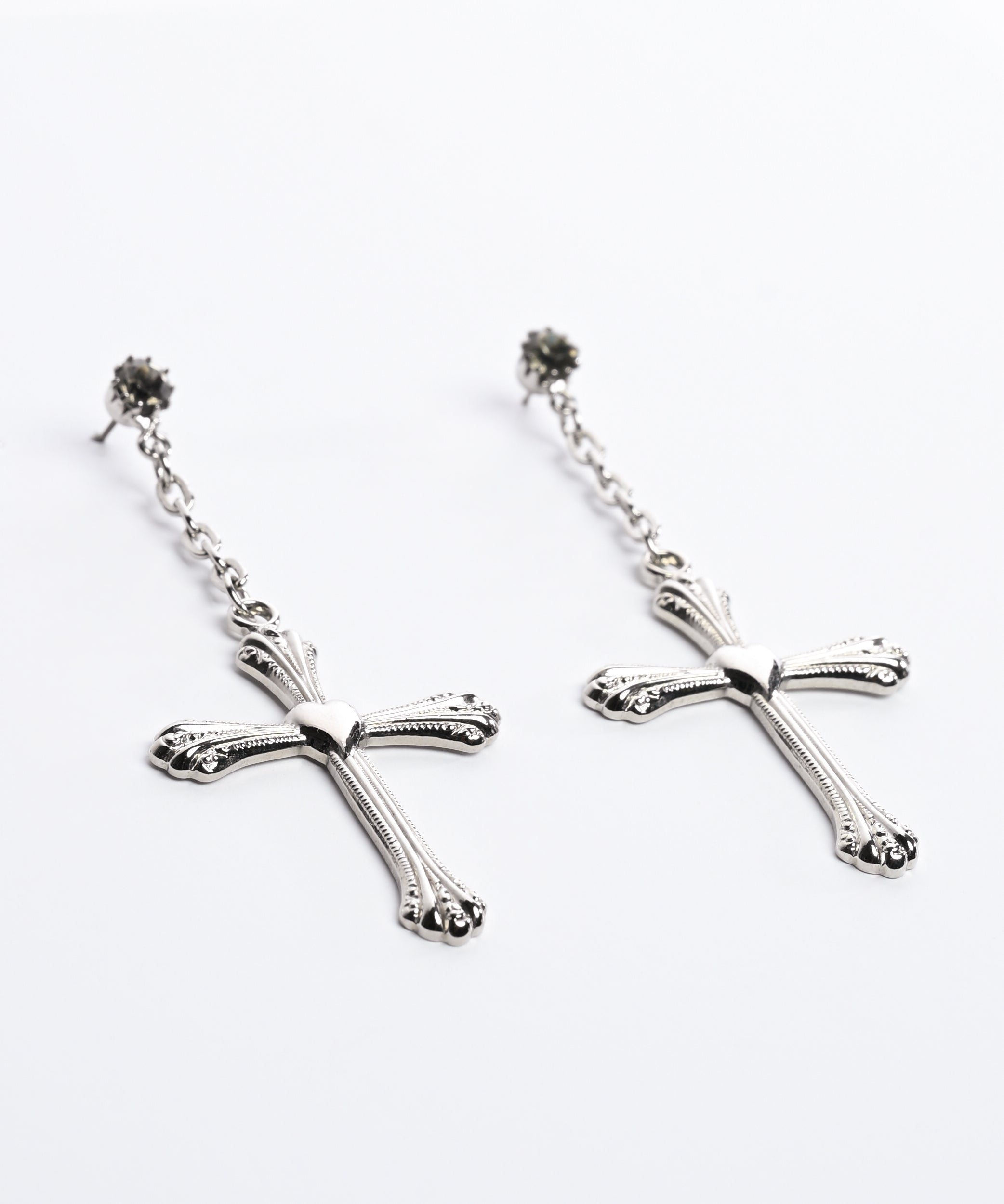 Cross Heart Earrings