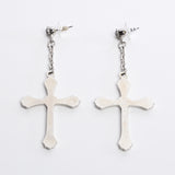 Cross Heart Earrings