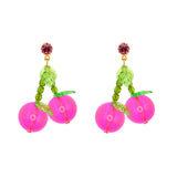 NEON CHERRY BOMB EARRINGS