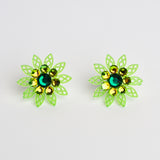 Pinwheel Flower Earrings