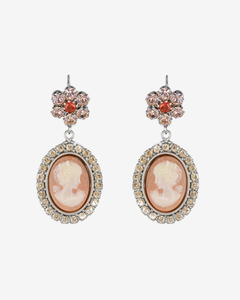 CAMEO FLOWER EARRINGS