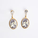 Butterfly Cameo Earrings