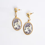 Butterfly Cameo Earrings