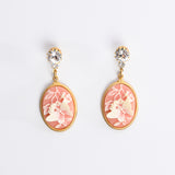 Butterfly Cameo Earrings