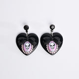 Victorian Punk Heart Earrings