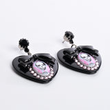Victorian Punk Heart Earrings