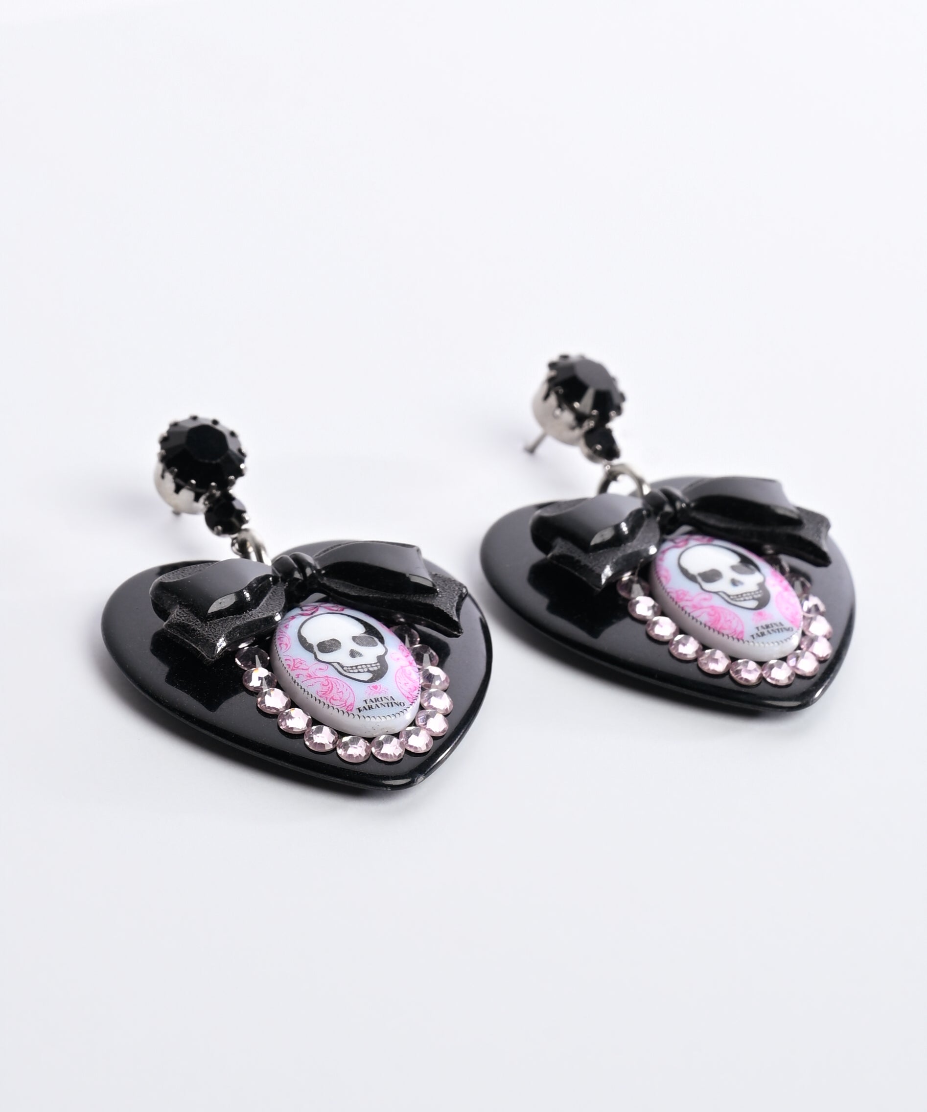 Victorian Punk Heart Earrings