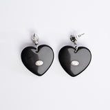 Victorian Punk Heart Earrings