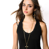 Cross Heart Earrings