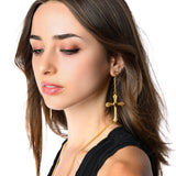 Cross Heart Earrings