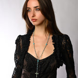 Crystal Rosary Necklace