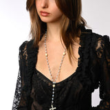 Crystal Rosary Necklace