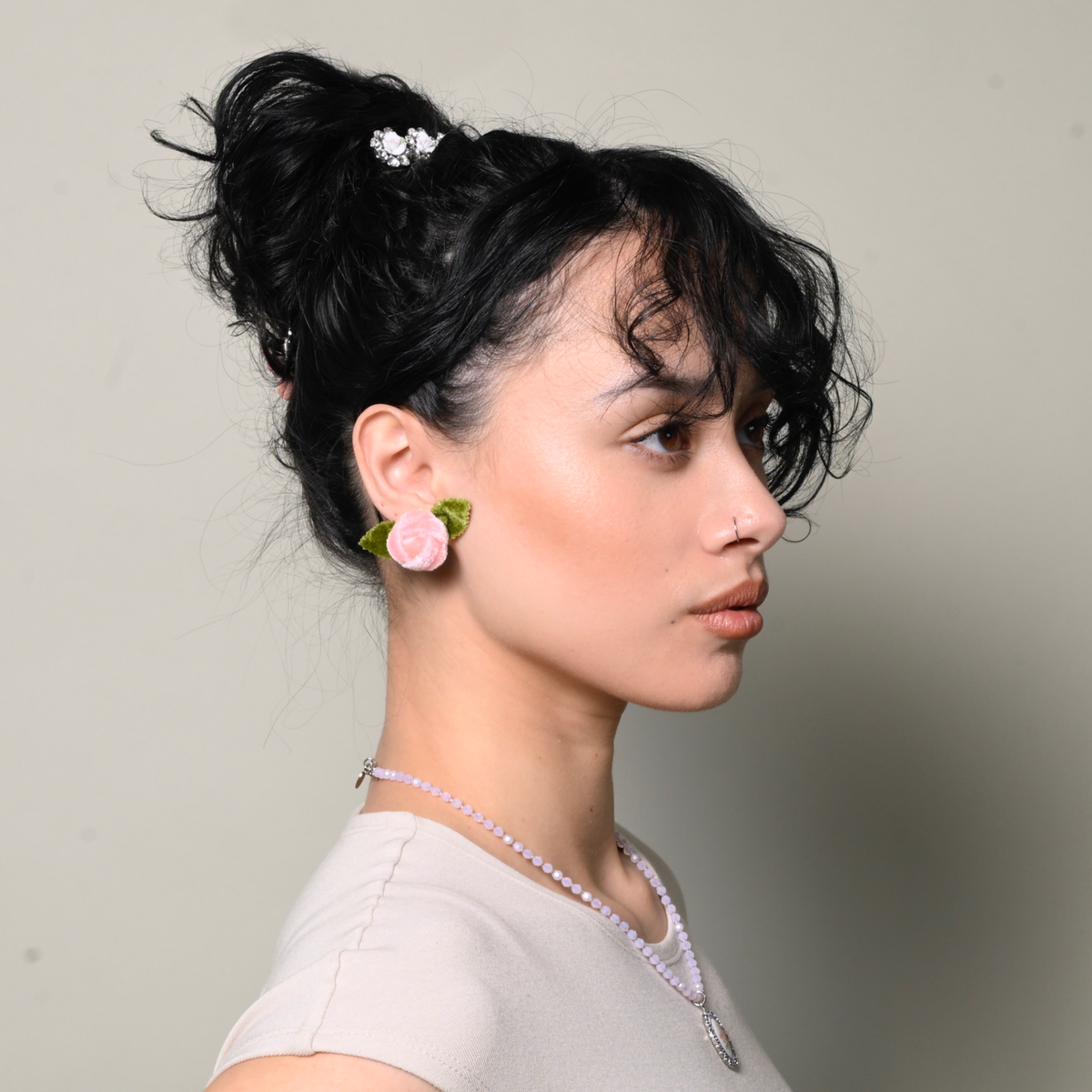Velvet Rosebud Earrings