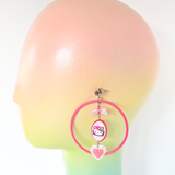 HULA HOOP HEART EARRINGS