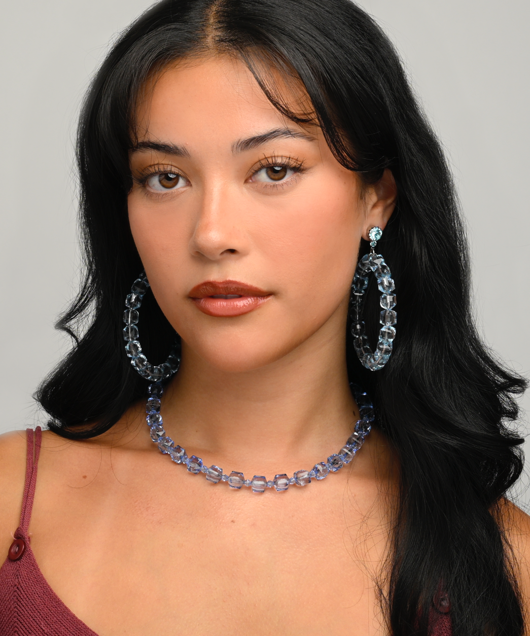 PETIT GEM CUT LUCITE NECKLACE