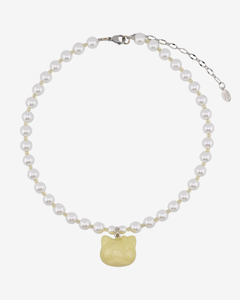 KITTY BAUBLE PEARL NECKLACE