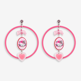 HULA HOOP HEART EARRINGS