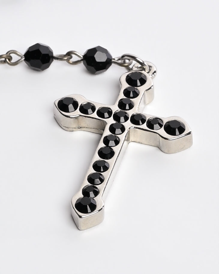 Crystal Rosary Necklace