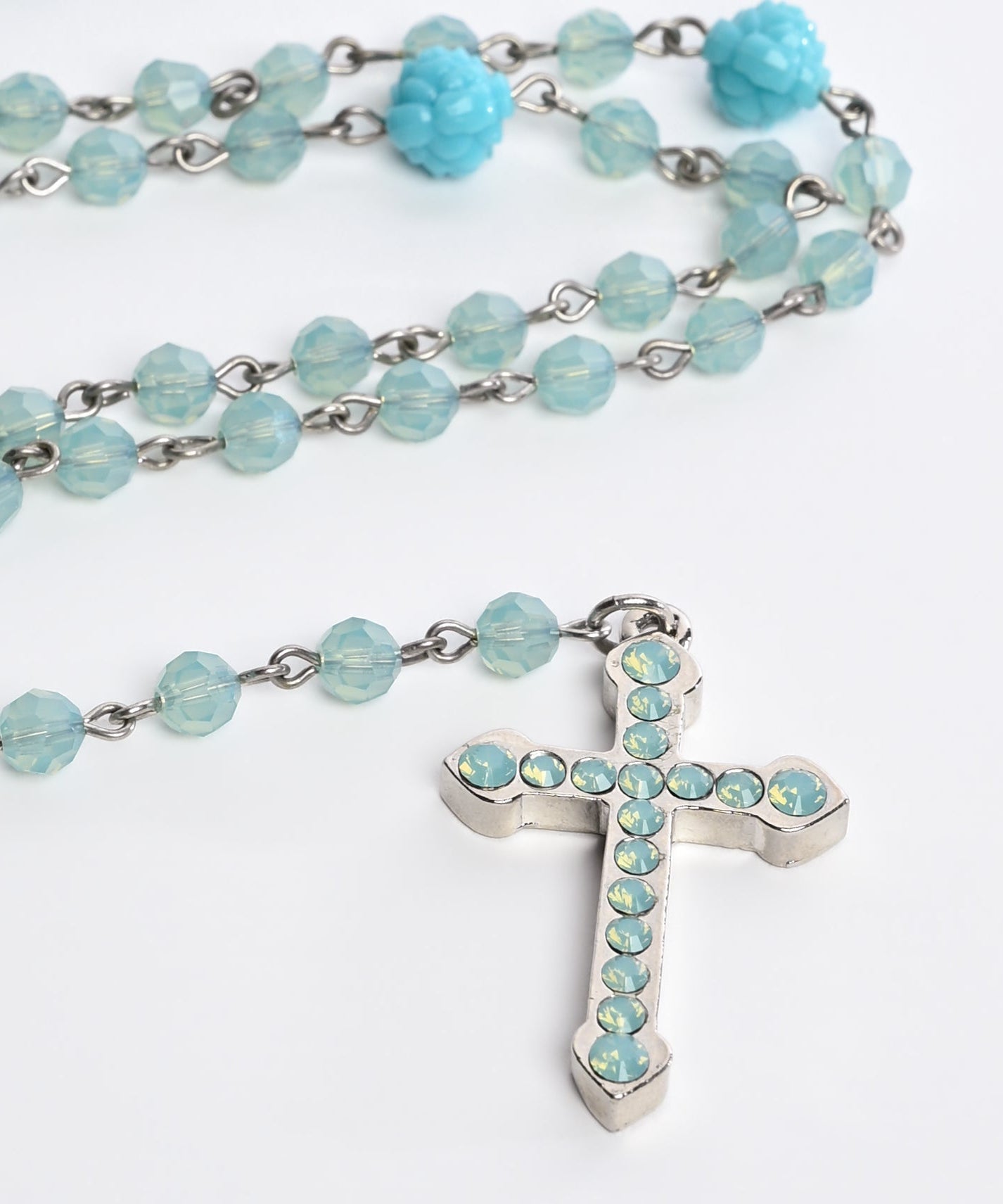 Crystal Rosary Necklace