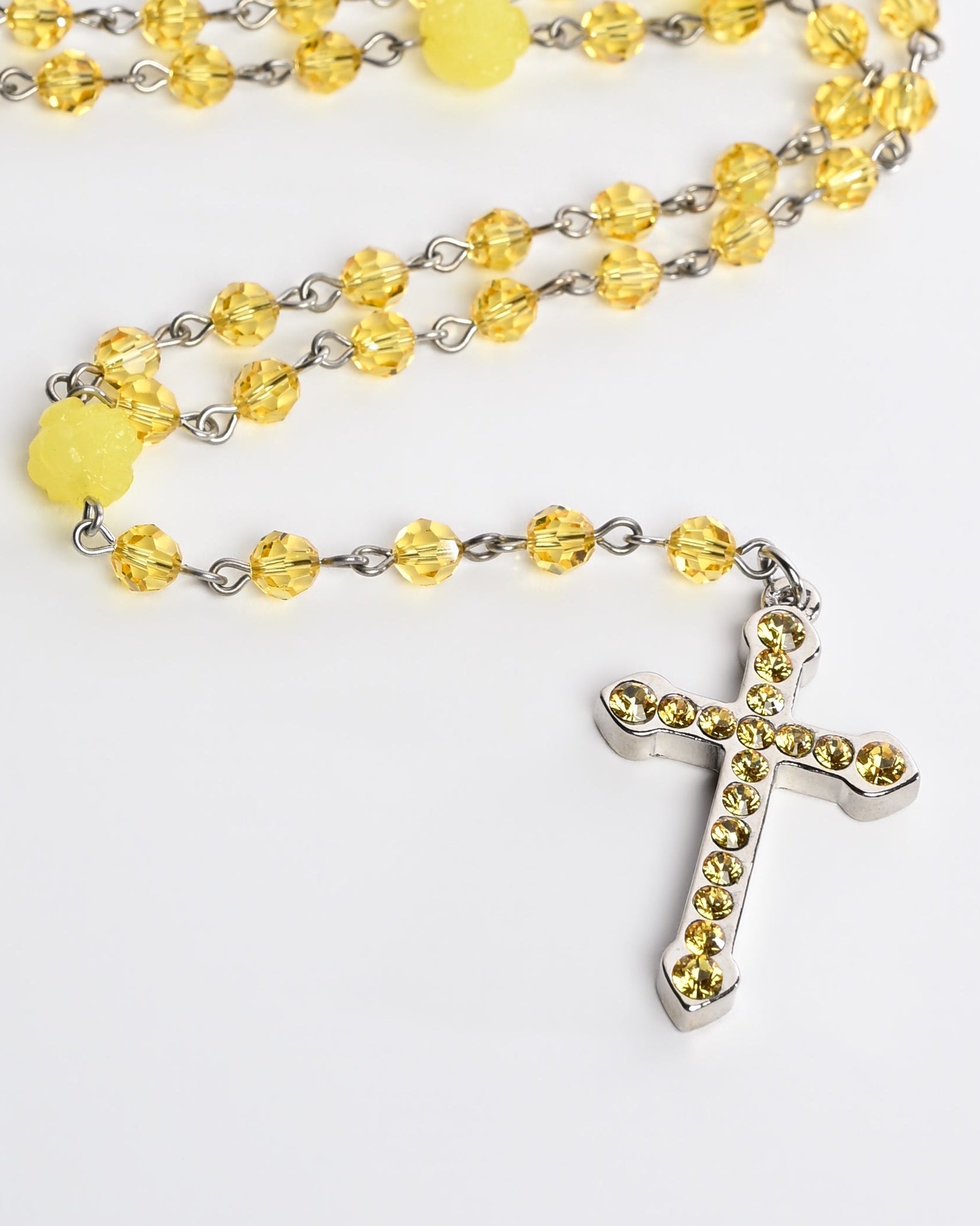 Crystal Rosary Necklace